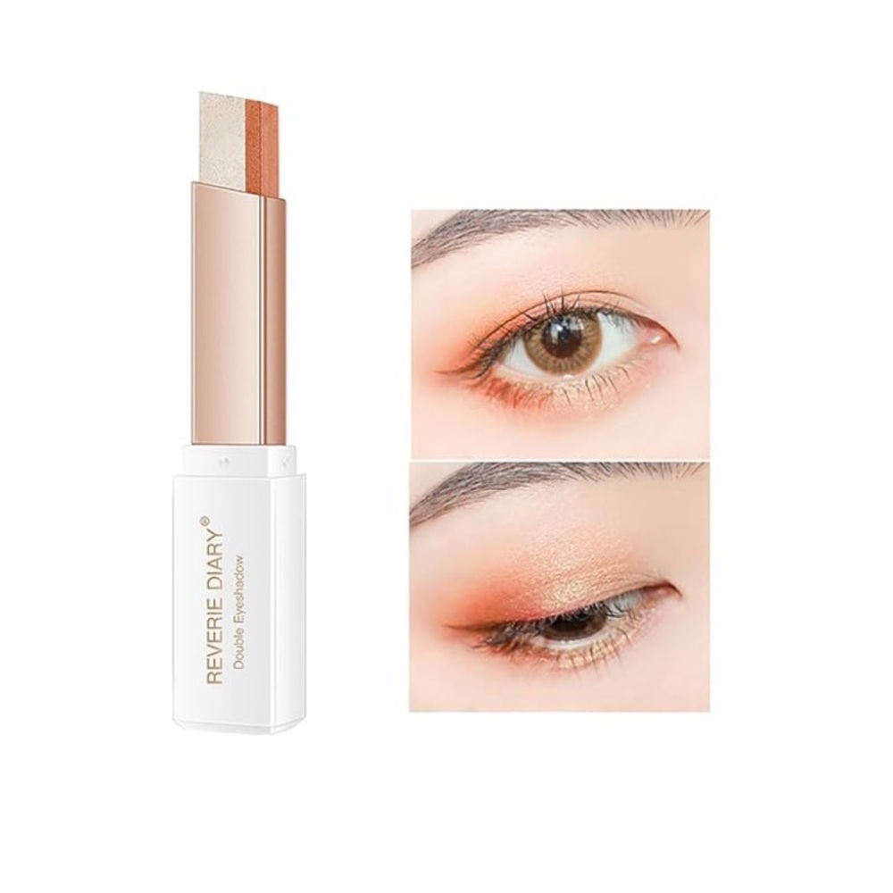 Reverie Diary Double Colour Two Tone Eyeshadow Stick 05 Orange New in Box